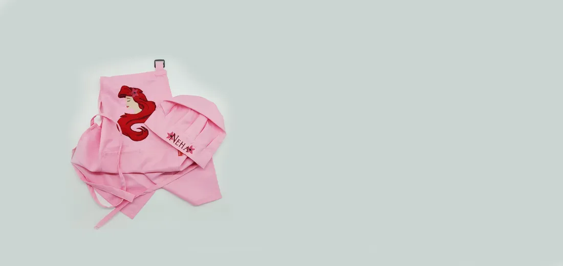 Custom embroidered apron